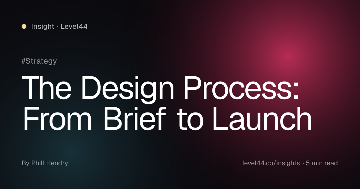 The Design Process: From Brief to Launch · Level44