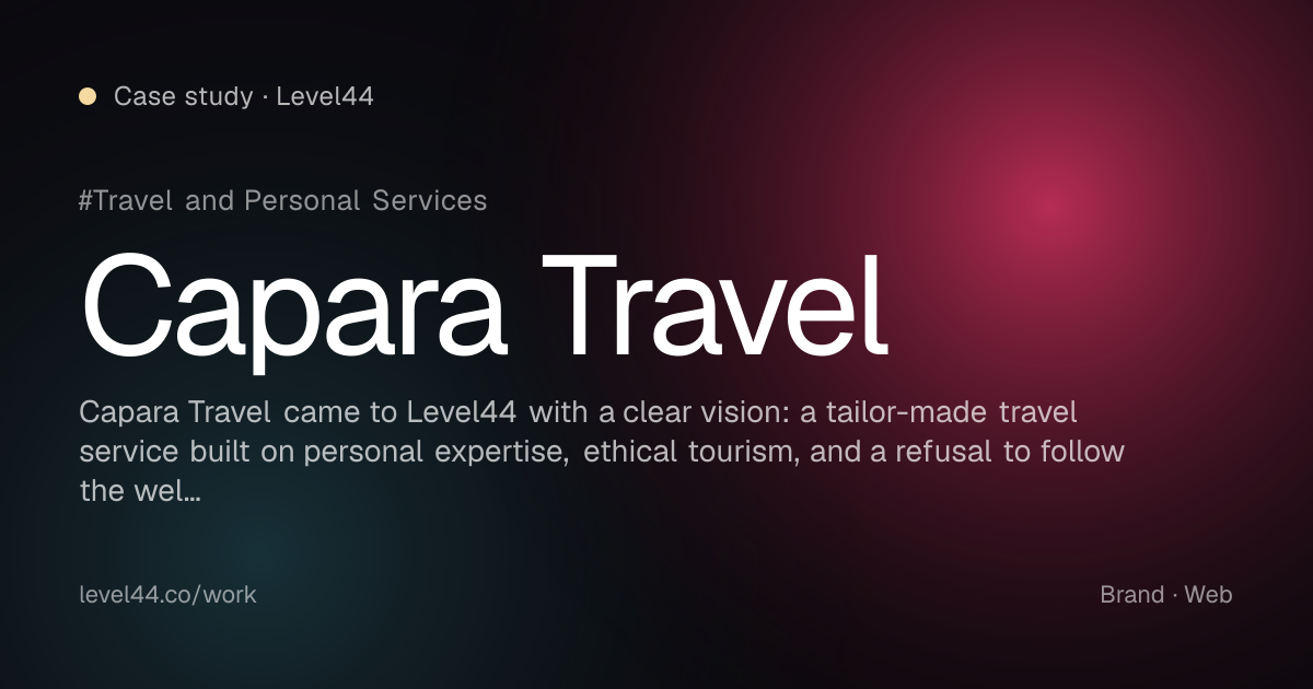 Capara Travel · Level44